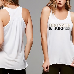 'Bronzer & Burpees' Slouch Gym Vest